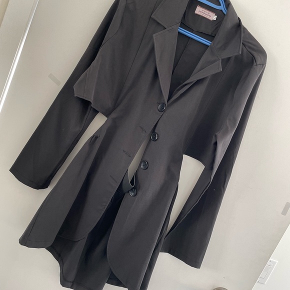 Blazer dress with open waist line - Picture 6 of 6